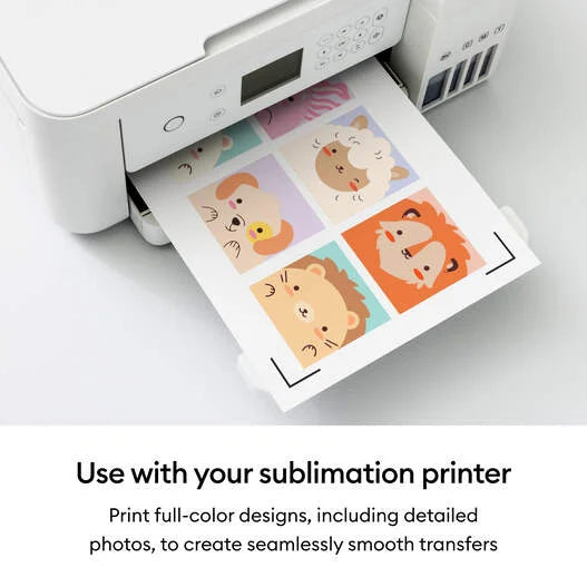 Cricut® Sublimation Glitter Iron-On Kit – 8.5 in x 11 in (4 ct)