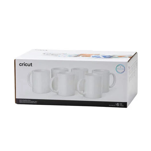 Ceramic Mug Blank, White - 12 oz/340 ml (6 ct)