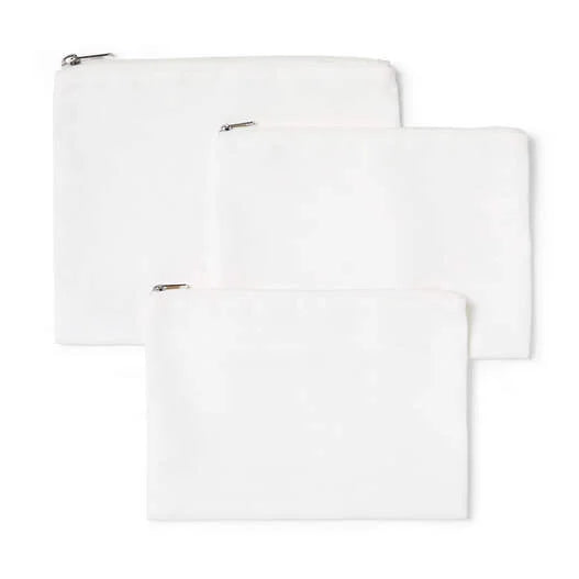Cosmetic Bag Blanks (3 ct)