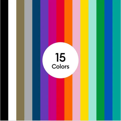 Cricut® Smart Vinyl™ Matless Permanent Vinyl, Colorful Sampler – 13 in x 12 in (20 ct)