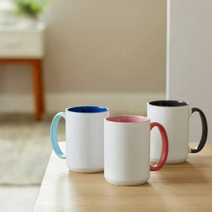 Beveled Ceramic Mug Blank - 15 oz/425 ml (1 ct)