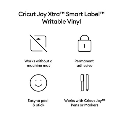 Cricut Joy Xtra™ Smart Vinyl™ Writable Vinyl – Permanent (3 ct)