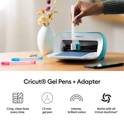 Cricut® Gel Pens 1.0 mm, Ultimate Sampler (30 ct) + Adapter