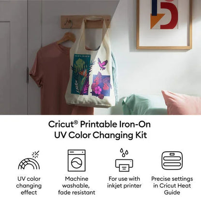 Cricut® Printable Iron-On UV Color Changing Kit – 8.5 in x 11 in (4 ct)