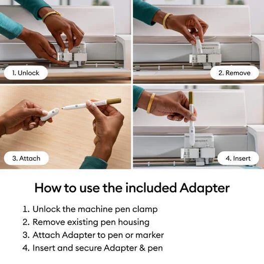 Cricut® Infusible Ink™ Markers 1.0 mm, Ultimate Sampler (30 ct) + Adapter