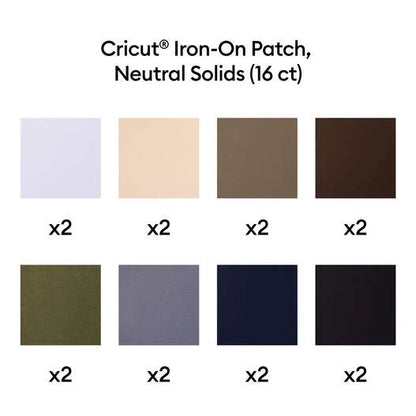 Iron-on Patch, Neutral Solids, 4 in x 6 in (16)