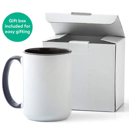Beveled Ceramic Mug Blank - 15 oz/425 ml (1 ct)