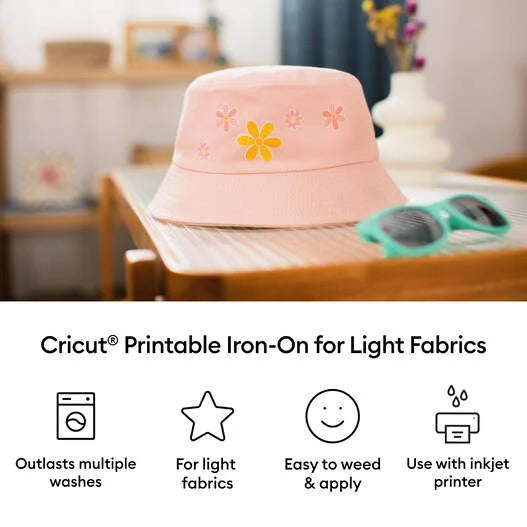 Printable Iron on, Light Fabrics - 8.5 in x 11 in (10)