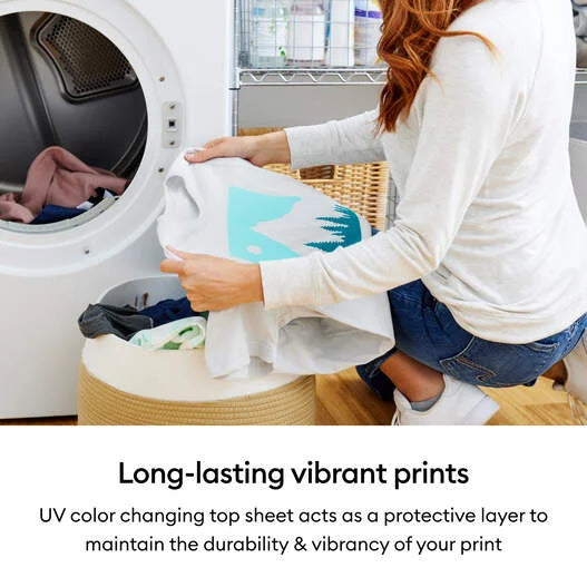 Cricut® Printable Iron-On UV Color Changing Kit – 8.5 in x 11 in (4 ct)