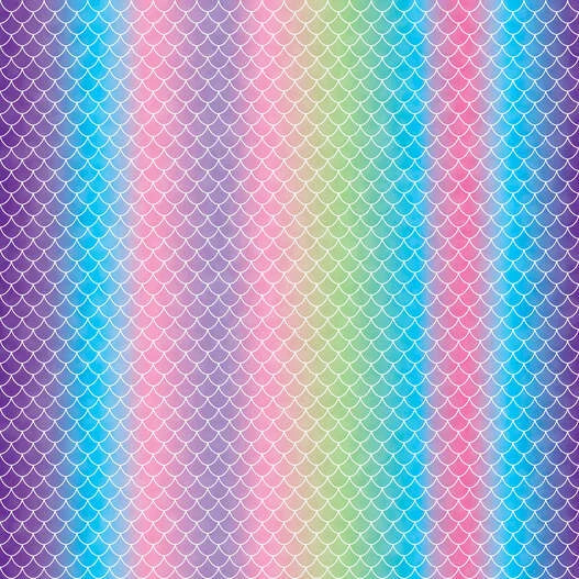 Infusible Ink™ Transfer Sheet Patterns, Mermaid Rainbow