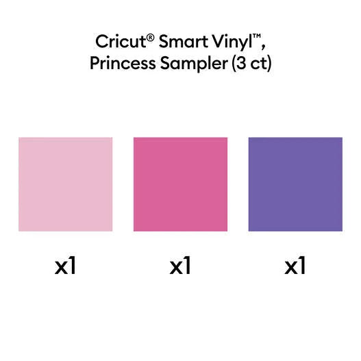Cricut® Smart Vinyl™ Matless Permanent Vinyl, Princess Sampler - 13 in x 12 in (3 ct)