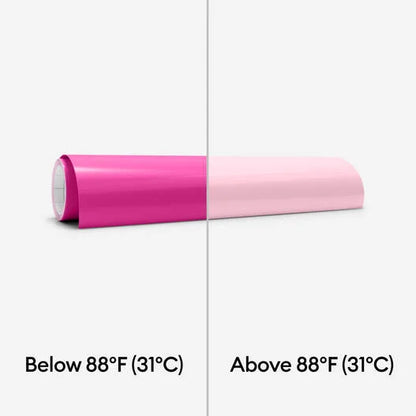 Heat-Activated, Color-Changing Vinyl – Permanent, Magenta - Light Pink