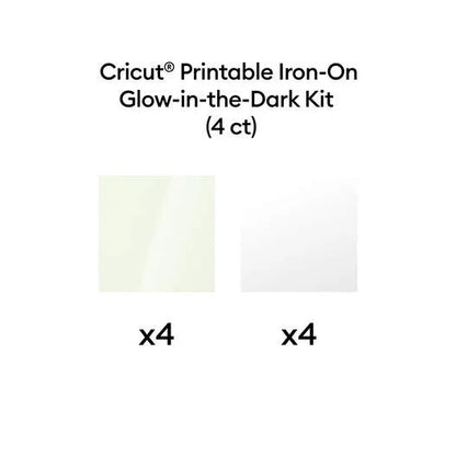 Cricut® Printable Iron-On Glow in the Dark Kit – 8.5 in x 11 in (4 ct)