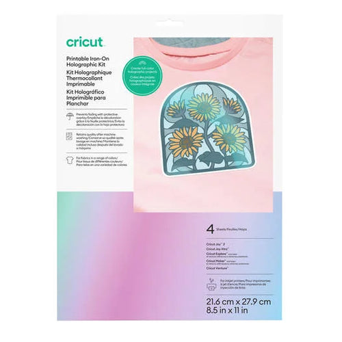Cricut® Printable Iron-On Holographic – 8.5 in x 11 in (4 ct)
