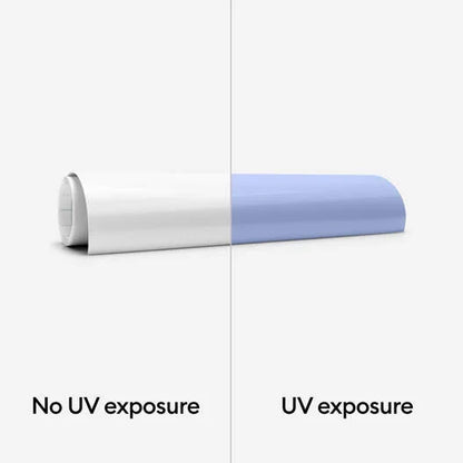 UV-Activated, Color-Changing Iron-On, White - Violet