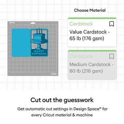 Cricut® Value Cardstock, White - 8.5 in x 11 in (80 ct)