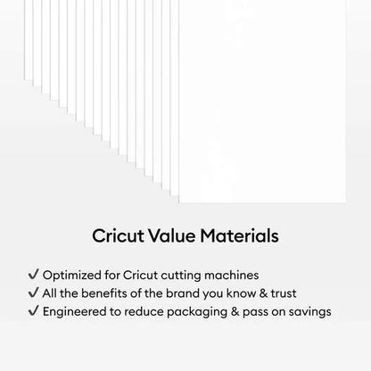 Cricut® Value Cardstock, White - 8.5 in x 11 in (80 ct)