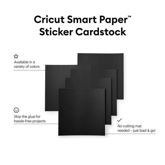 Smart Paper™ Sticker Cardstock, Black