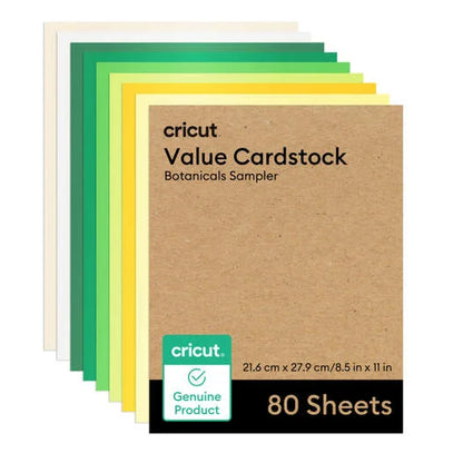 Value Cardstock, Botanicals Sampler - 8.5 in x 11 in (80 ct)