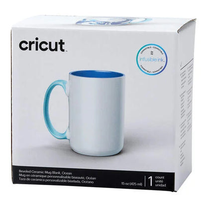 Beveled Ceramic Mug Blank - 15 oz/425 ml (1 ct)