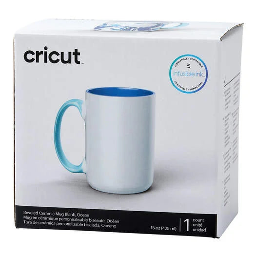 Beveled Ceramic Mug Blank - 15 oz/425 ml (1 ct)