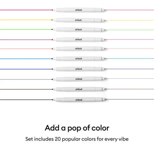 Cricut® Dual-Sided Markers, Ultimate Set (20 ct) + Adapter