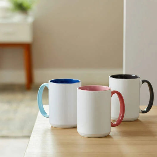 Beveled Ceramic Mug Blank - 15 oz/425 ml (1 ct)