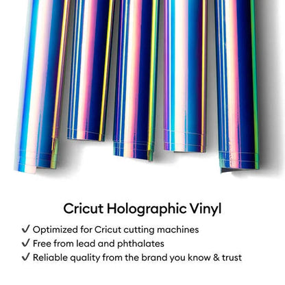 Cricut® Holographic Vinyl – Permanent, Mythical Sampler - 12 in x 12 in (10 ct)