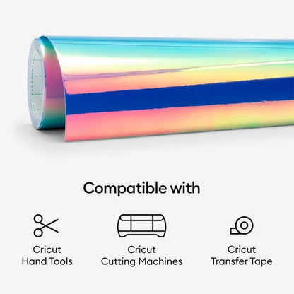 Holographic Vinyl – Permanent (15 ft), Blue