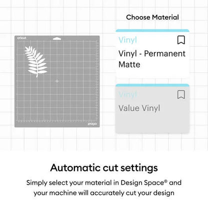 Cricut® Matte Vinyl – Permanent (4 ft)