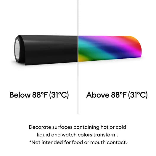 Cricut® Heat-Activated, Color-Changing Vinyl – Permanent (12 in x 24 in)