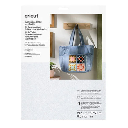 Cricut® Sublimation Glitter Iron-On Kit – 8.5 in x 11 in (4 ct)