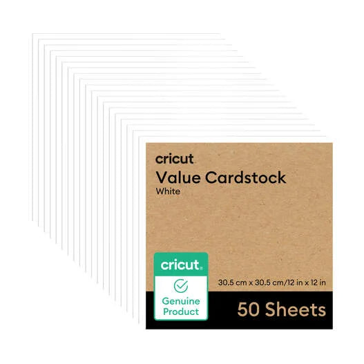 Cricut® Value Cardstock, White - 12 in x 12 in (50 ct)
