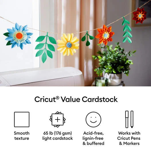 Cricut® Value Cardstock, Rainbow Sampler - 12 in x 12 in (75 ct)