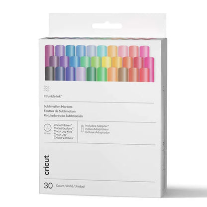 Cricut® Infusible Ink™ Markers 1.0 mm, Ultimate Sampler (30 ct) + Adapter