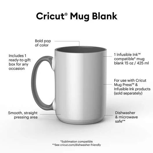 Beveled Ceramic Mug Blank - 15 oz/425 ml (1 ct)