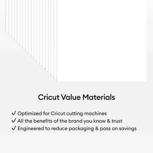 Cricut® Value Cardstock, White - 12 in x 12 in (50 ct)