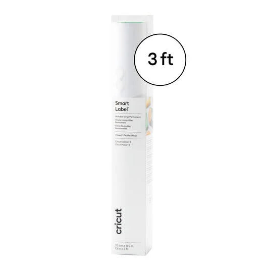 Smart Label™ Writable Vinyl – Permanent, White (3 ft)
