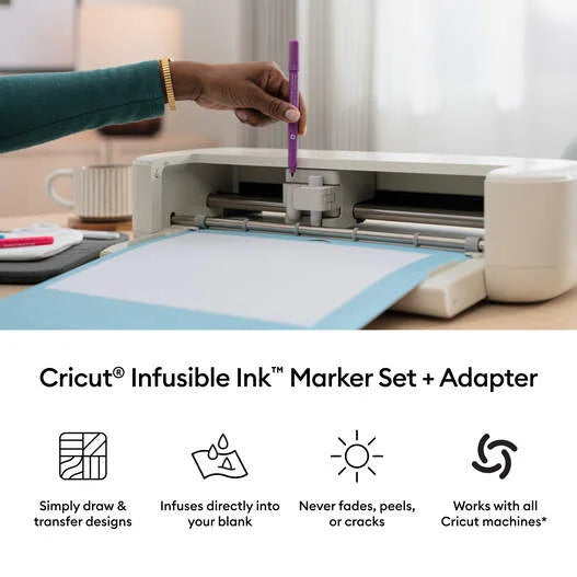 Cricut® Infusible Ink™ Markers 1.0 mm, Ultimate Sampler (30 ct) + Adapter