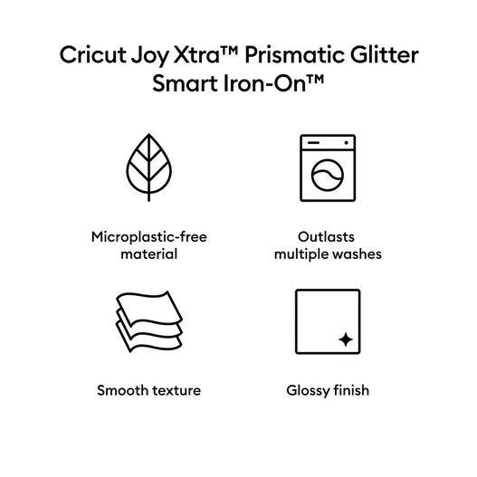 Cricut Joy Xtra™ Prismatic Glitter Smart Iron-On™ (19 in)