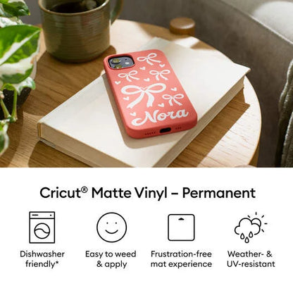 Cricut® Matte Vinyl – Permanent (4 ft)