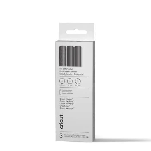 Cricut® Multi Pen Set, Black (3 ct) + Adapter