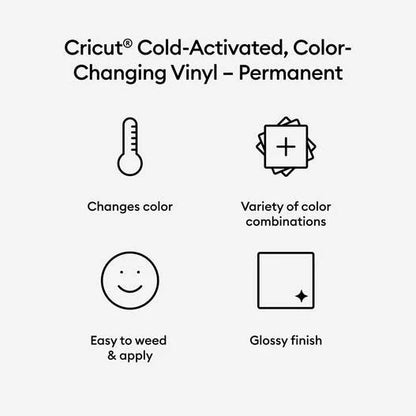 Cold-Activated, Color-Changing Vinyl – Permanent, Light Pink - Magenta