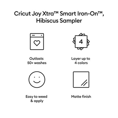 Cricut Joy Xtra™ Smart Iron-On™ Sampler, Hibiscus (3 ct)