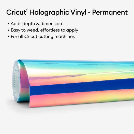 Holographic Vinyl – Permanent (15 ft), Blue