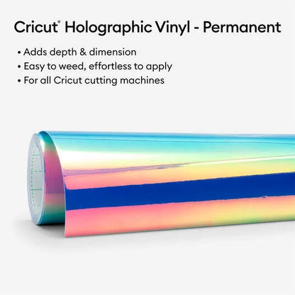 Holographic Vinyl – Permanent (15 ft), Blue