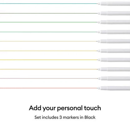 Cricut® Permanent Markers 1.0 mm, Black (3 ct) + Adapter