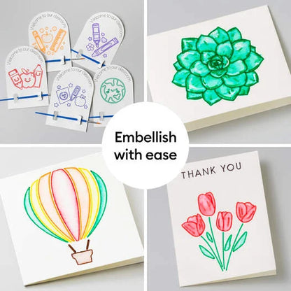 Cricut® Watercolor Marker & Brush Set (9 ct) + Adapter