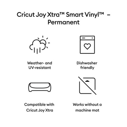 Cricut Joy Xtra™ Smart Vinyl™ Matte Metallic – Permanent (3 ft)