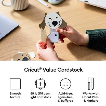 Cricut® Value Cardstock, Black - 8.5 in x 11 in (80 ct)